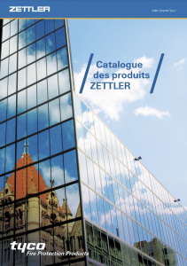 Couverture catalogue solution sécurité incendie dans les milieux industriel 2016