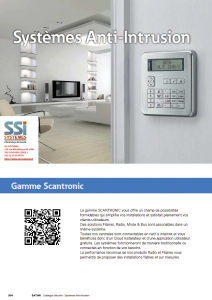 Couverture catalogue de gamme scantronic 2021