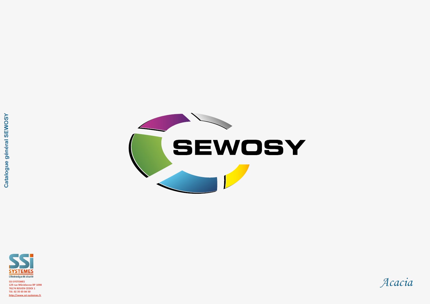 Couverture catalogue Sewosy 2022
