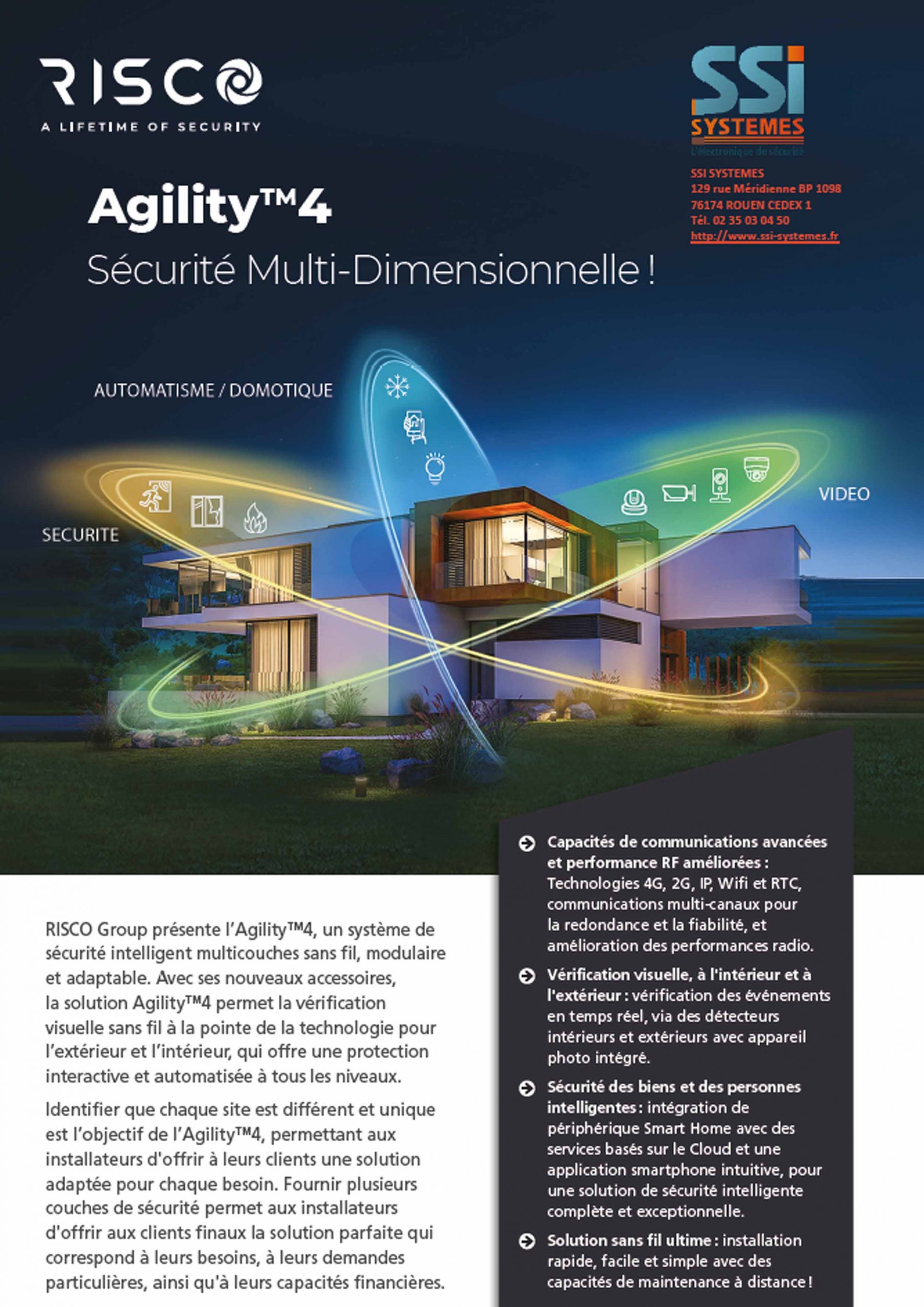 Couverture brochure Risco Agility 4 2022