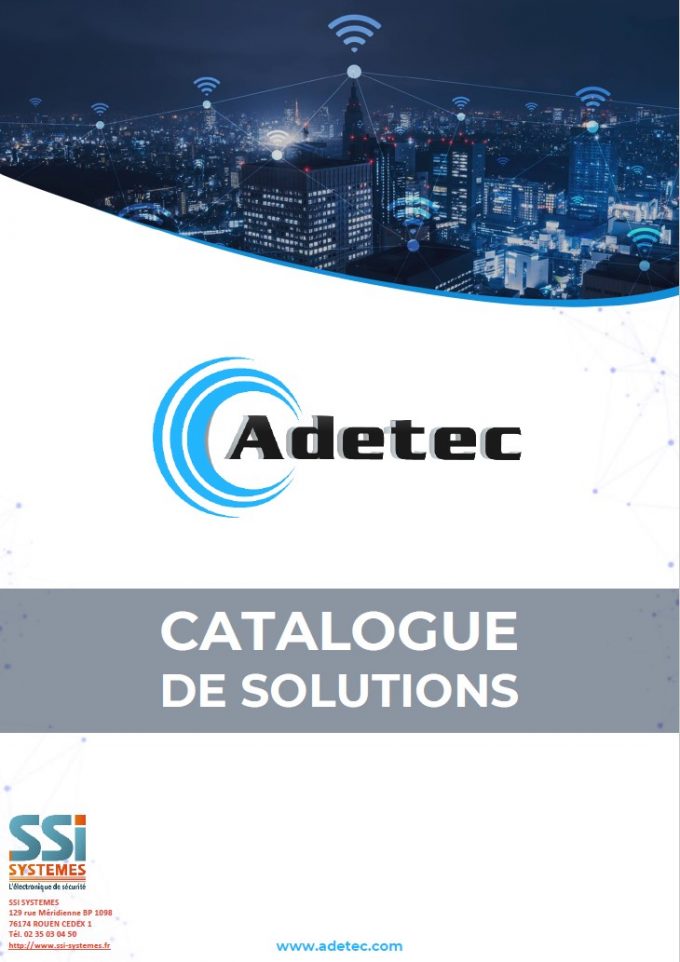 Couverture catalogue ADETEC contrôle d'accès 2022