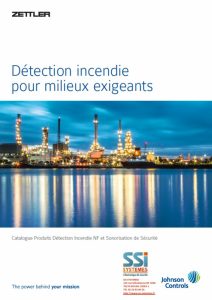 Couverture catalogue zettler detection incendie2022