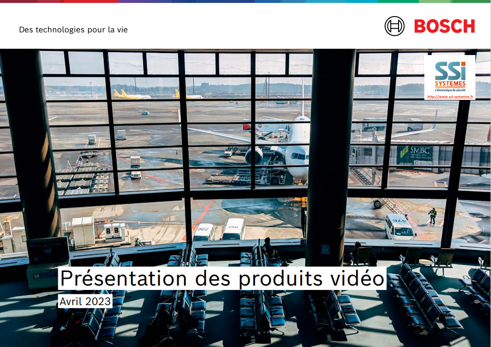 Image page de garde Catalogue Bosch Vidéosurveillance